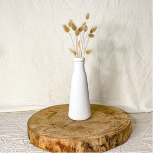 White Bud Vase + Preserved