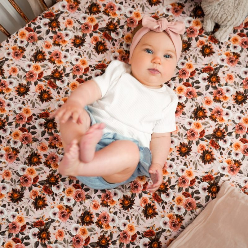 Blithe Floral Fitted Cot Sheet