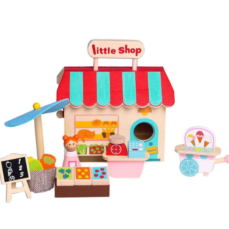 Wooden Grocery Store Playset