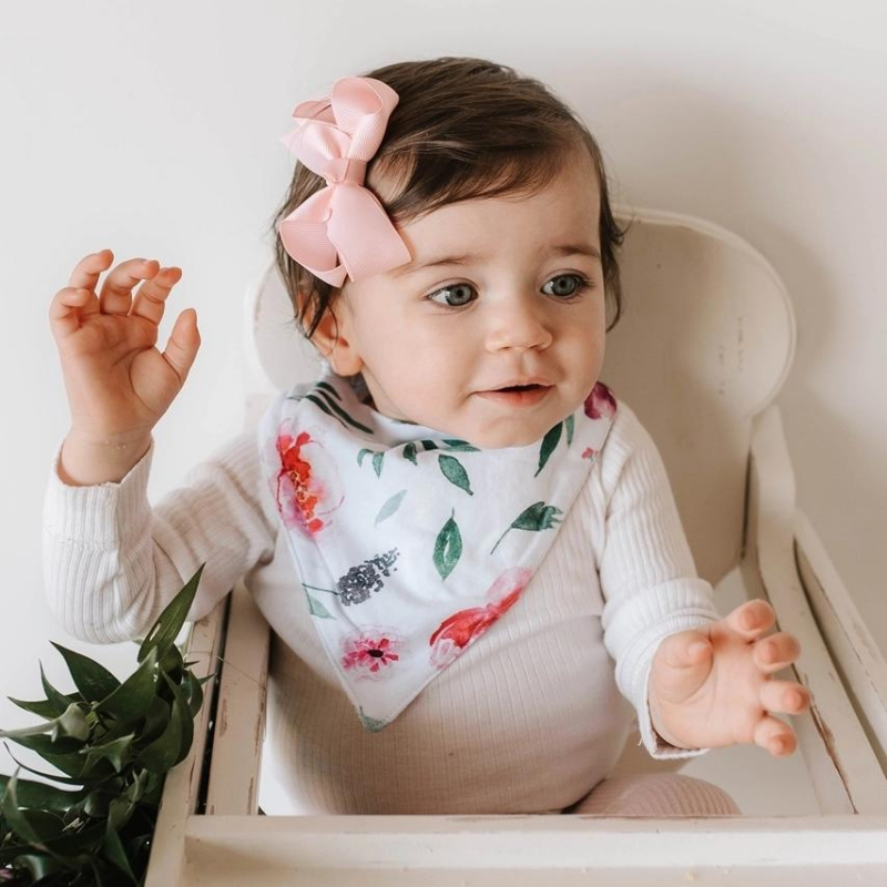 Peony Bloom Dribble Bib