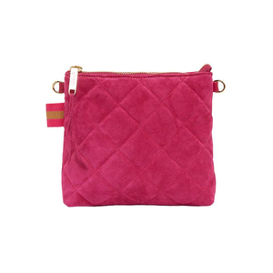 Alexis Crossbody - Quilted Hot Pink