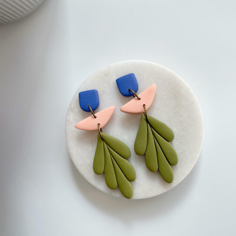 Floret - Blue & Olive