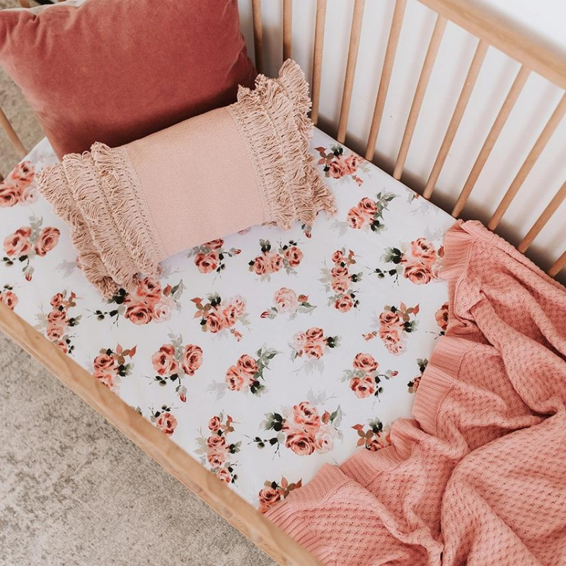 Rosebud Bassinet Fitted Sheet