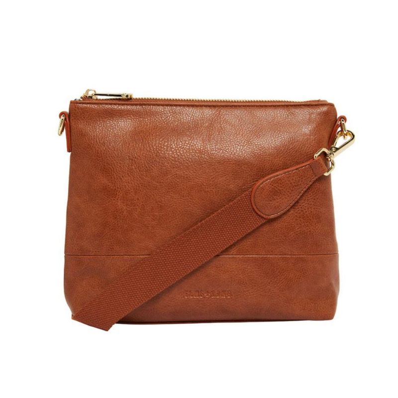 Avoca Crossbody - Tan Pebble