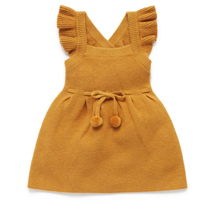 Knitted Pinafore Mustard