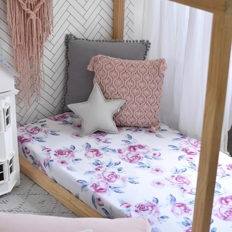 Lilac Skies Fitted Sheet