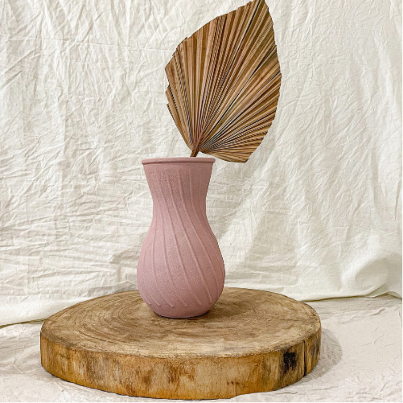Blush Twist Vase