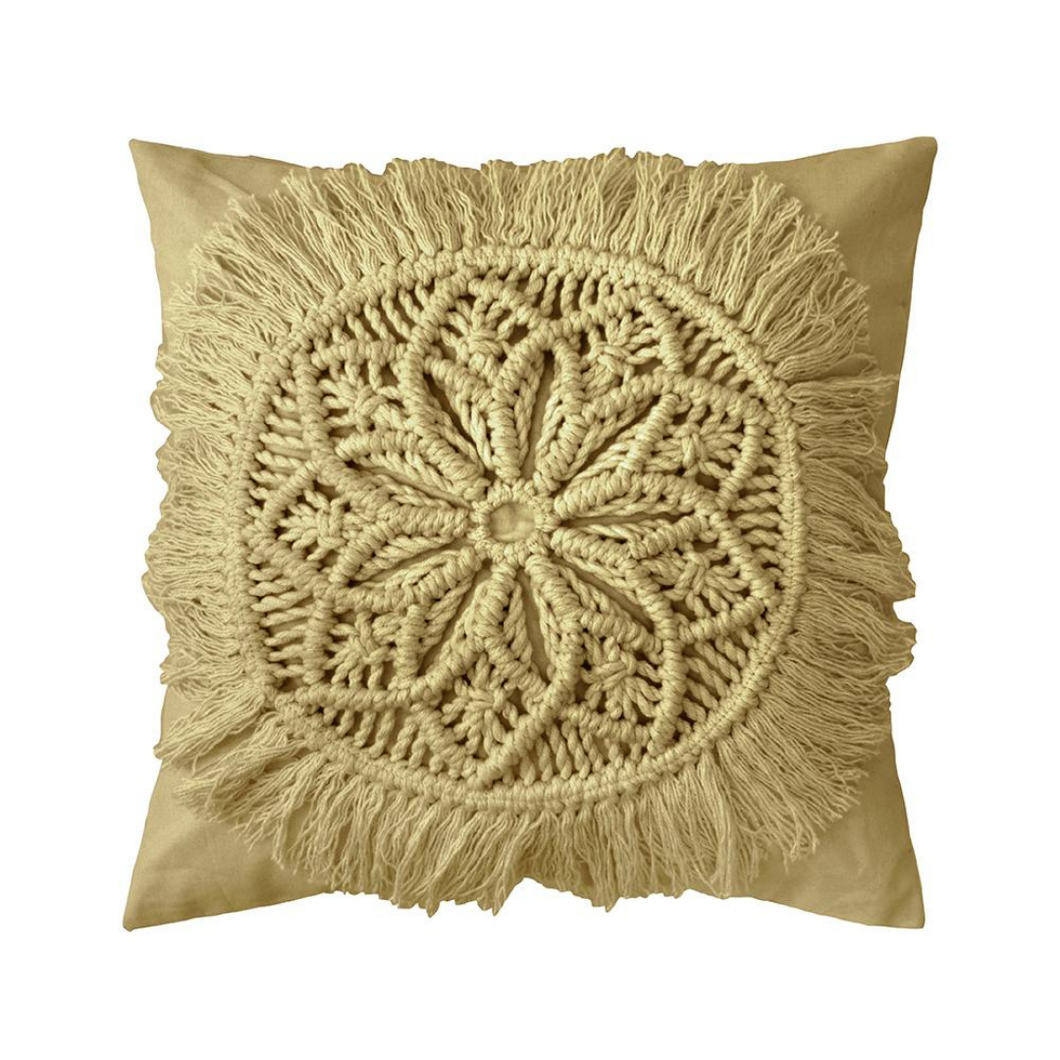 Sosa Square Cushion - Flax
