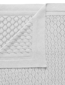 Eyelet Blanket - Grey