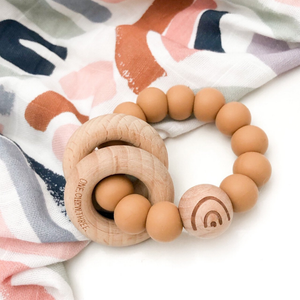 Elements Teether - Caramel Rainbow