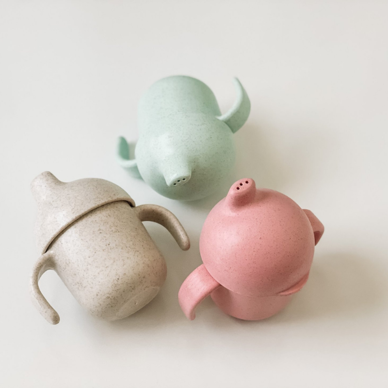 Mint Wheat Straw Sippy Cup