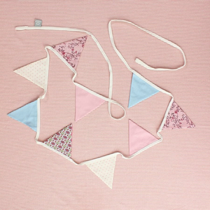 Flag Cotton Bunting - Pink