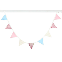 Load image into Gallery viewer, Flag Cotton Bunting - Pink
