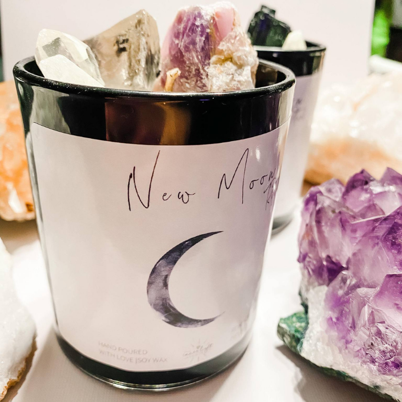 New Moon Ritual Candle