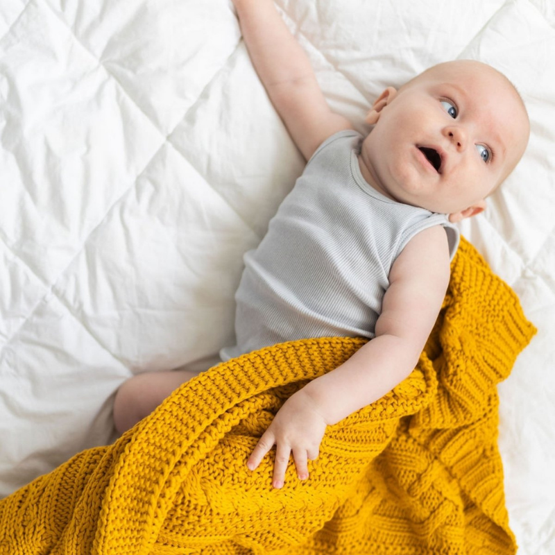 Reilly Blanket - Mustard