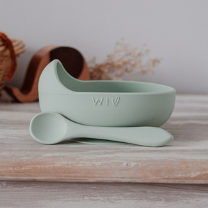 Silicone Bowl Set - Sage