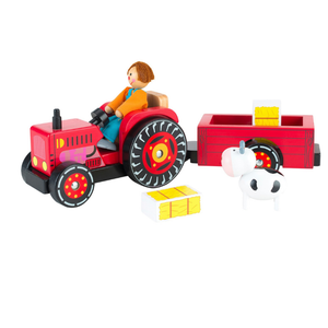 Farm Tractor with Trailer